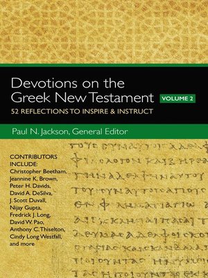 cover image of Devotions on the Greek New Testament, Volume Two